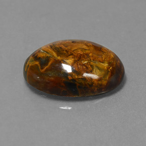 Pietersite naturale multicolore da 7,19 ct, taglio ovale, opaco