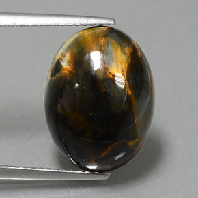 Pietersite Multicolore naturale da 7.07 ct, Taglio ovale, Opaco