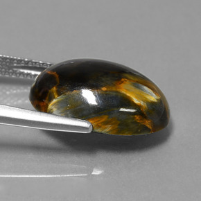 Pietersite Multicolore naturale da 7.07 ct, Taglio ovale, Opaco