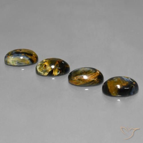 Gemme di Pietersite Multicolore naturale da 19.27 ct, Taglio ovale, Opaco