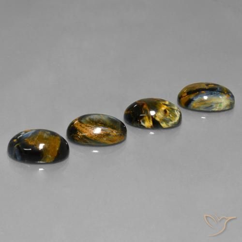 Gemme di Pietersite Multicolore naturale da 19.27 ct, Taglio ovale, Opaco