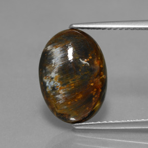 Pietersite Multicolore naturale da 3.83 ct, Taglio ovale, Opaco