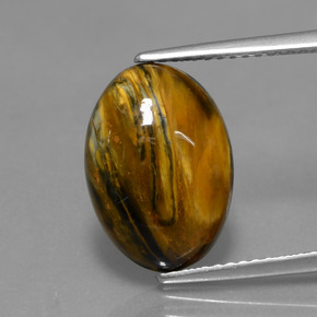 Pietersite Multicolore naturale da 3.89 ct, Taglio ovale, Opaco