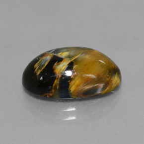 Pietersite naturale multicolore da 4,99 ct, taglio ovale, opaco
