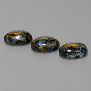 Pietersite naturale multicolore da  ct, taglio ovale, opaco