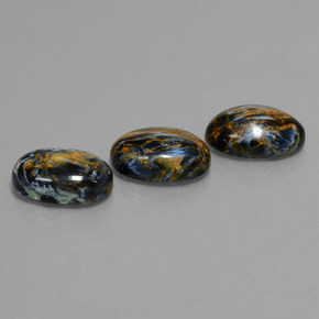 Pietersite naturale multicolore da  ct, taglio ovale, opaco