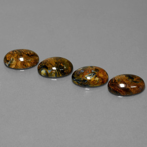 Gemme di Pietersite Multicolore naturale da  ct, Taglio ovale, Opaco