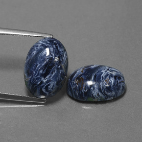 Pietersite naturale multicolore da 9,79 ct, taglio ovale, opaco