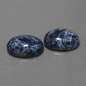 Pietersite naturale multicolore da 9,79 ct, taglio ovale, opaco