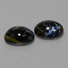 Pietersite naturale multicolore da 11,20 ct, taglio ovale, opaco