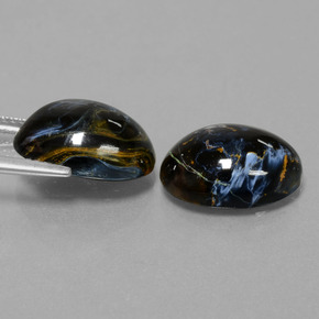 Pietersite naturale multicolore da 11,20 ct, taglio ovale, opaco