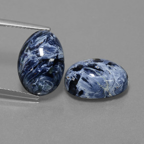 Pietersite naturale multicolore da 10,91 ct, taglio ovale, opaco