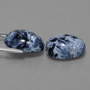 Pietersite naturale multicolore da 10,91 ct, taglio ovale, opaco