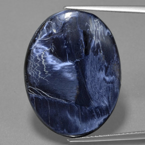 Pietersite naturale multicolore da 19,23 ct, taglio ovale, opaco