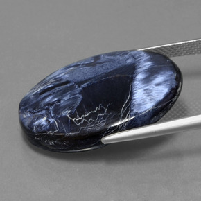 Pietersite naturale multicolore da 19,23 ct, taglio ovale, opaco