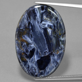 Pietersite naturale multicolore da 17,56 ct, taglio ovale, opaco