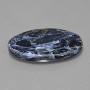 Pietersite naturale multicolore da 17,56 ct, taglio ovale, opaco