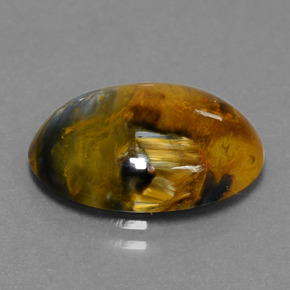 Pietersite naturale multicolore da 5,93 ct, taglio ovale, opaco