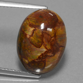 Pietersite Multicolore naturale da 8.30 ct, Taglio ovale, Opaco