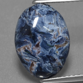 Pietersite naturale multicolore da 3,89 ct, taglio ovale, opaco