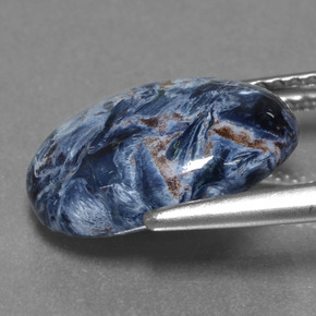 Pietersite naturale multicolore da 3,89 ct, taglio ovale, opaco