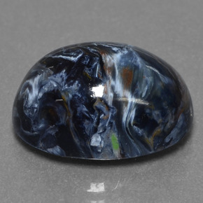 Pietersite naturale multicolore da 5,89 ct, taglio ovale, opaco