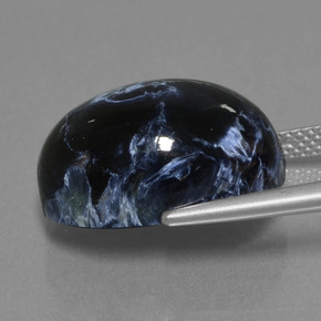 Pietersite naturale multicolore da 15,74 ct, taglio ovale, opaco