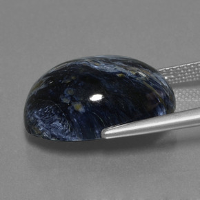 Pietersite naturale multicolore da 10,97 ct, taglio ovale, opaco