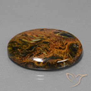 Pietersite Multicolore naturale da 34.22 ct, Ovale, Opaco