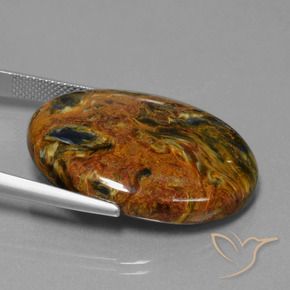Pietersite Multicolore naturale da 34.22 ct, Ovale, Opaco