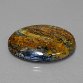 Pietersite naturale multicolore da 32,35 ct, taglio ovale, opaco