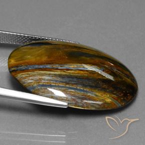 Pietersite Multicolore naturale da 20.70 ct, Ovale, Opaco