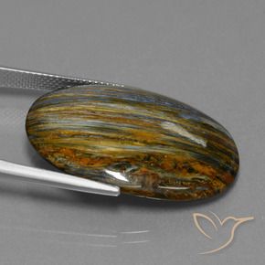 Pietersite Multicolore naturale da 24.13 ct, Ovale, Opaco