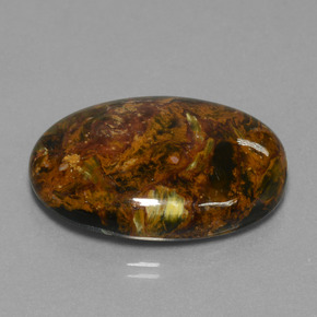 Pietersite Multicolore naturale da 37.98 ct, Taglio ovale, Opaco