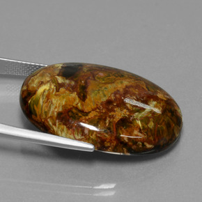 Pietersite Multicolore naturale da 37.98 ct, Taglio ovale, Opaco