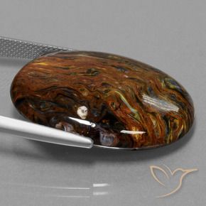 Pietersite Multicolore naturale da 29.04 ct, Ovale, Opaco
