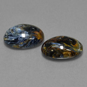 Pietersite naturale multicolore da 10,63 ct, taglio ovale, opaco
