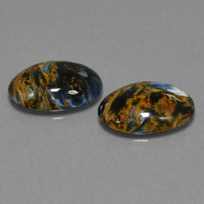 Pietersite naturale multicolore da  ct, taglio ovale, opaco