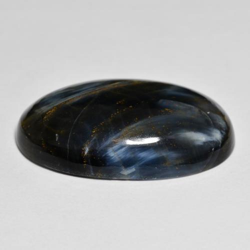 Pietersite naturale multicolore da 19,36 ct, taglio ovale, opaco