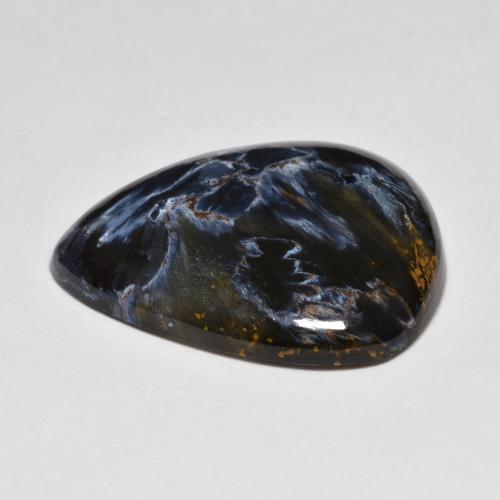 Pietersite Multicolore naturale da 10.16 ct, Forma a pera, Opaco
