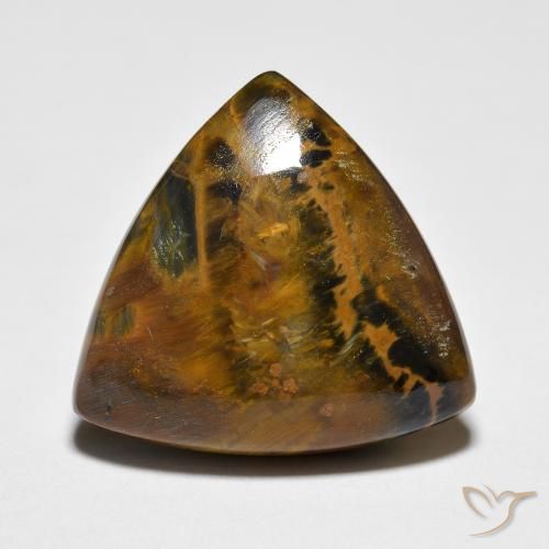 8.68ct Naturale Multicolore Pietersite, Taglio trillion, Opaco