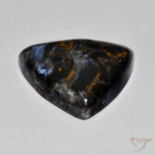 Pietersite naturale multicolore da 8,33 ct, trillion, opaco