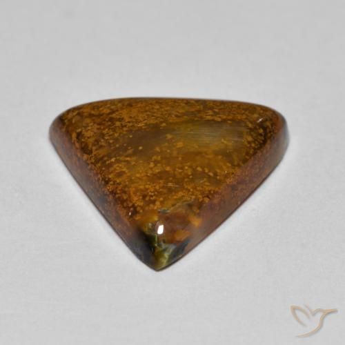Pietersite Marrone medio naturale da 4.51 ct, Taglio trillion, Opaco
