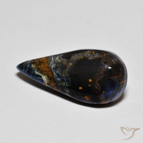 Pietersite Multicolore naturale da 5.22 ct, Forma a pera, Opaco