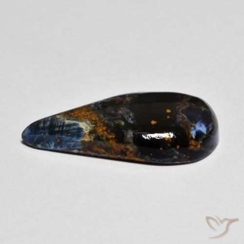 Pietersite Multicolore naturale da 5.22 ct, Forma a pera, Opaco