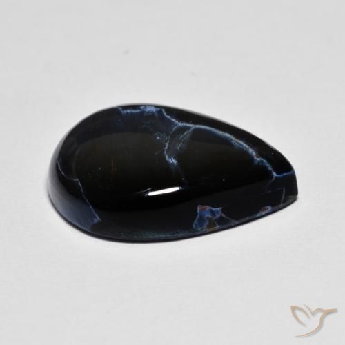 Pietersite Multicolore naturale da 6.93 ct, Forma a pera, Opaco
