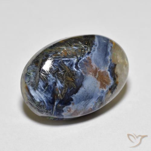 9.50ct Naturale Multicolore Pietersite, Ovale, Opaco