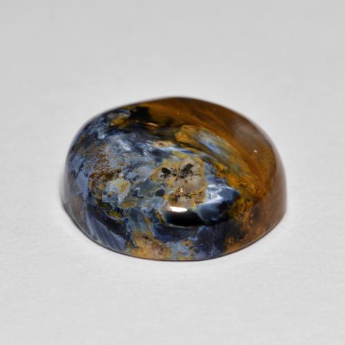 Pietersite Multicolore naturale da 8.01 ct, Taglio rotondo, Opaco