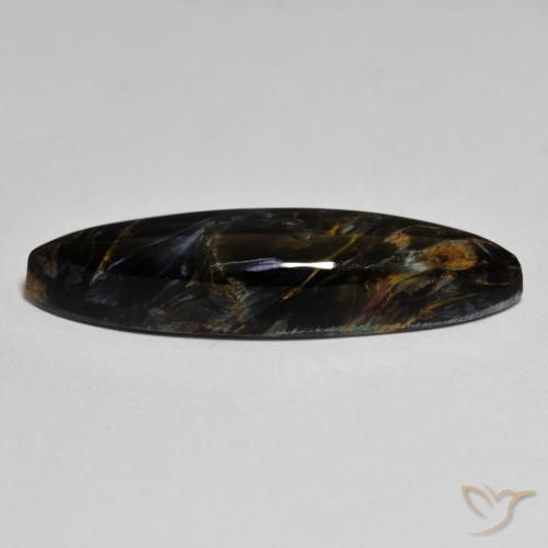 Pietersite Multicolore naturale da 6.82 ct, Taglio marquise, Opaco