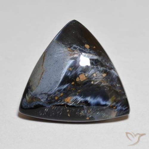 6.70ct Naturale Multicolore Pietersite, Taglio trillion, Opaco